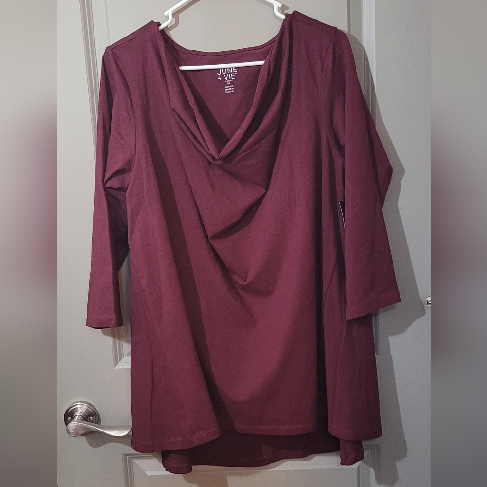 Burgundy Long Sleeve Shirt